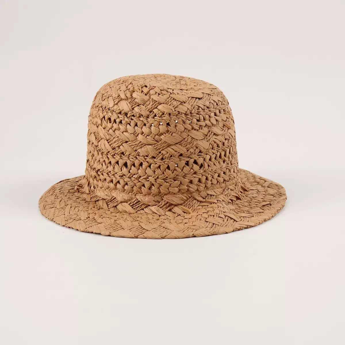 Flappy Brim Personalized Straw Bucket Hat