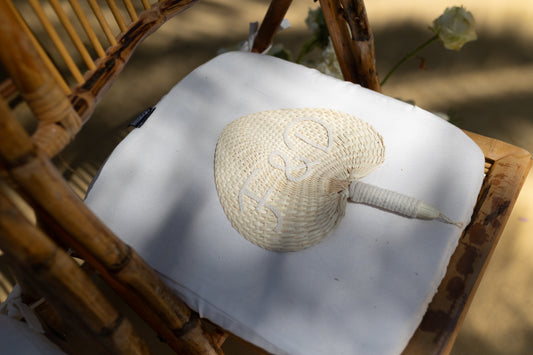 Personalized Straw Hand Fan