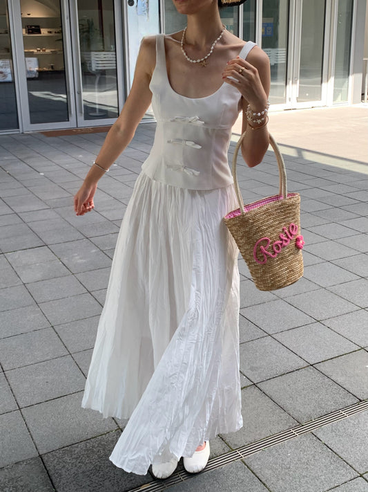 Summer Barrel Personalized Straw Bag With Handle