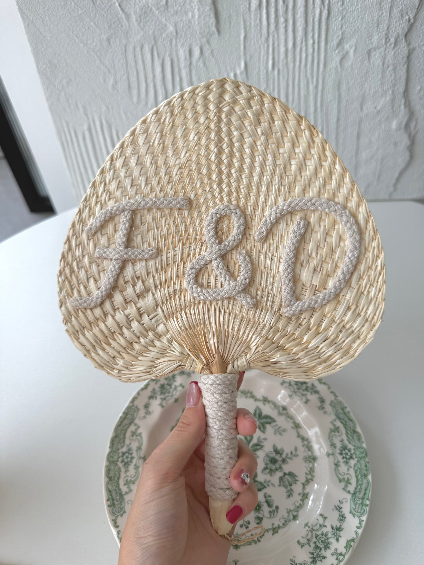 Personalized Straw Hand Fan
