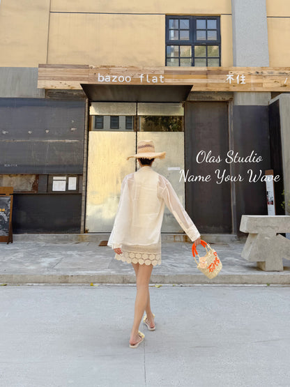 Mini Personalized Straw Tote Bag